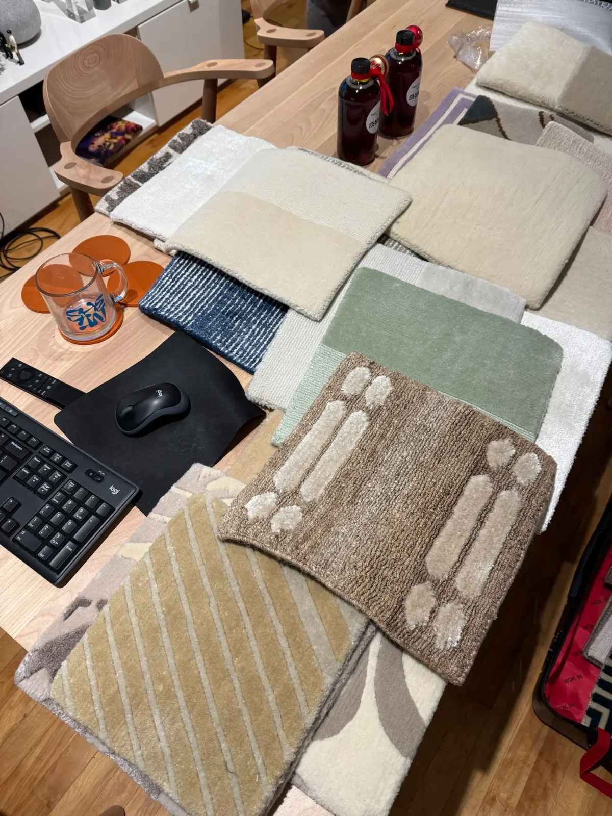 A behind-the-scenes glimpse into the making of our handcrafted rugs.