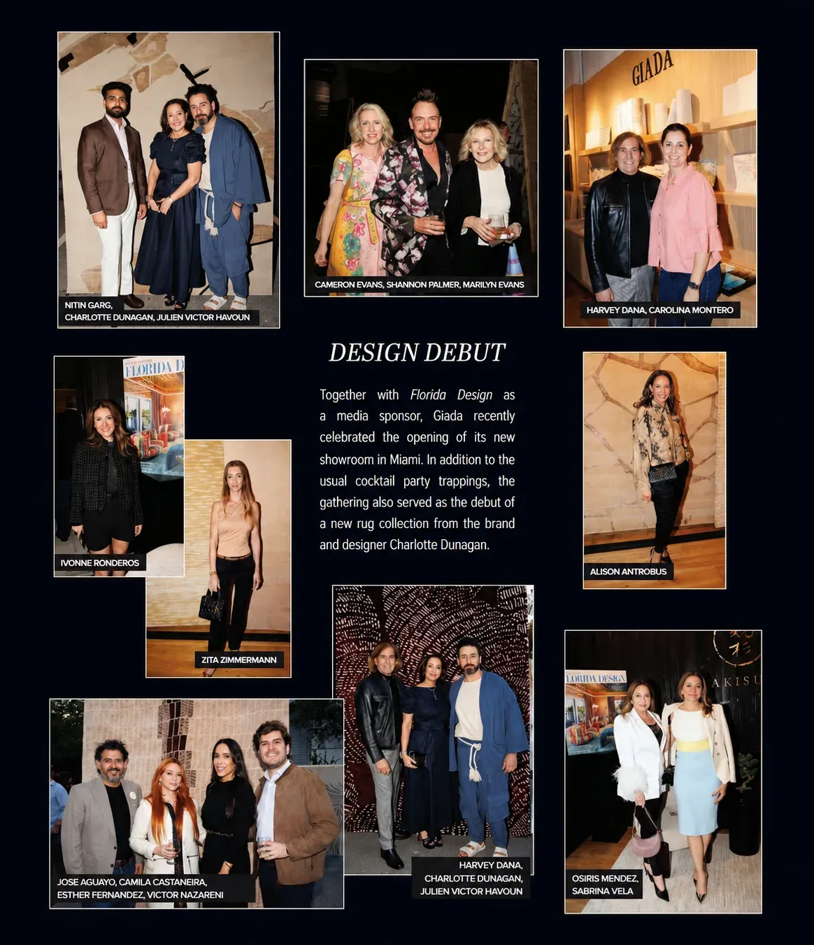 The Giada team featured in Florida Design magazine